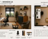 Funkcjonalne domowe biuro inspiracje: strefa pracy, relaksu i przechowywania w 18 m². Jasne kolory i drewno optycznie powiększają przestrzeń.
