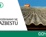 Pozbywamy się azbestu. Stary, falisty dach z eternitu, symbolizujący problem, co to jest azbest i jak go usunąć.